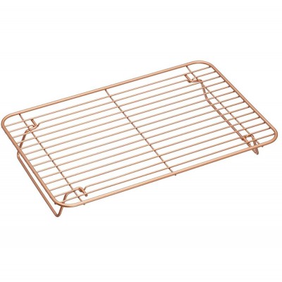 Copper Finished Non-Stick Coating Folding Metal Roasting Cooling Rack