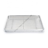 Aluminum cookie sheet Baking set with stainless steel oven safe cooling wire rack